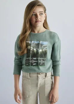 Mayoral Girl Relaxed Shoulder T-Shirt