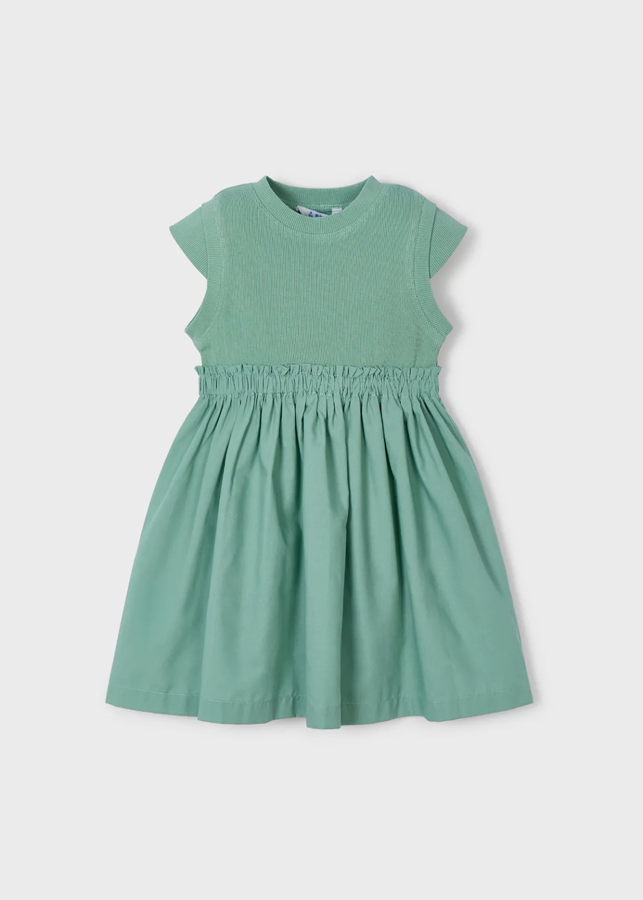 Mayoral Girl Ribbed Combined Dress