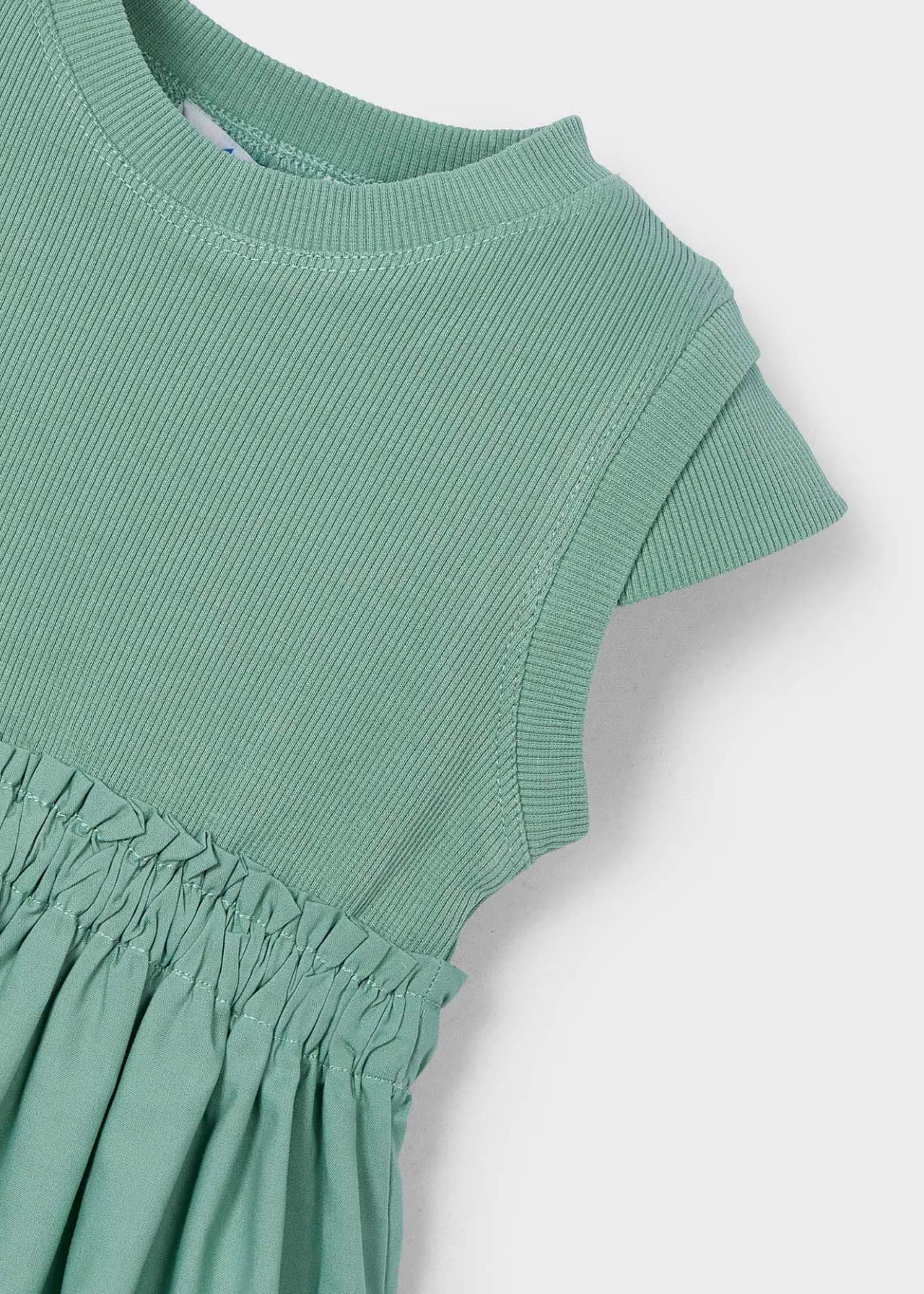 Mayoral Girl Ribbed Combined Dress