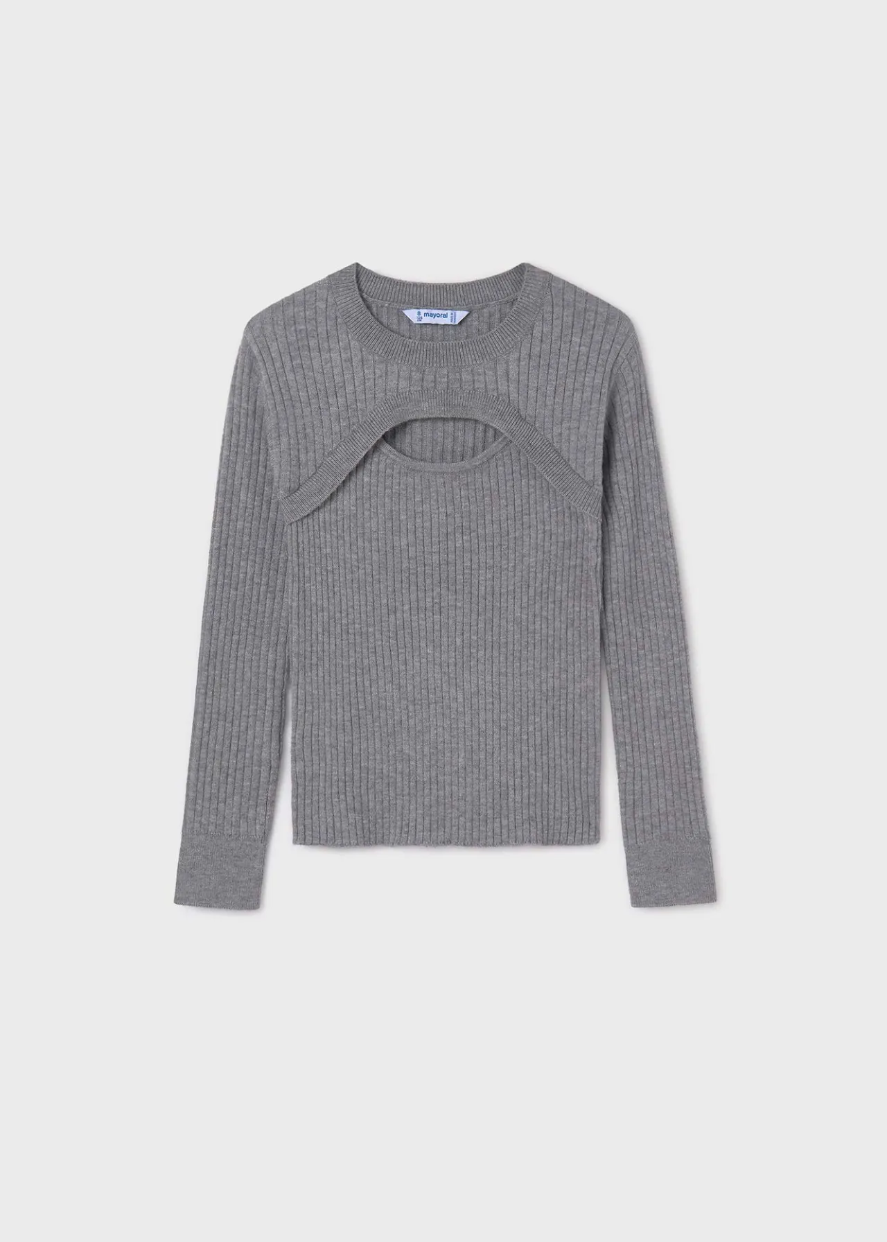 Mayoral Girl Ribbed Top with Top Opening