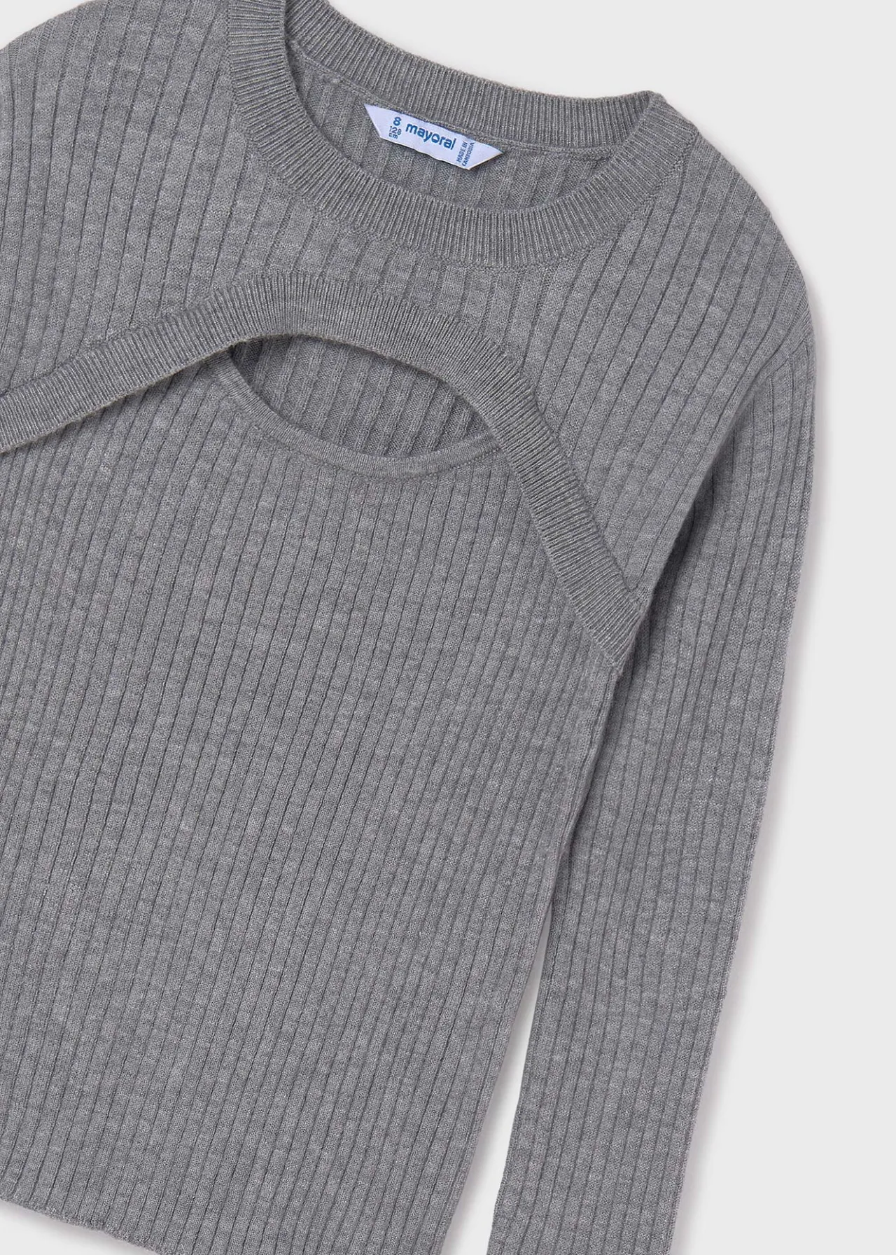 Mayoral Girl Ribbed Top with Top Opening