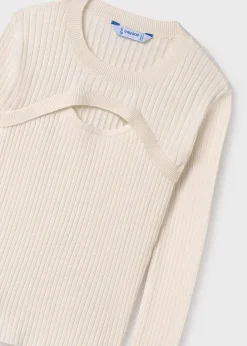 Mayoral Girl Ribbed Top with Top Opening