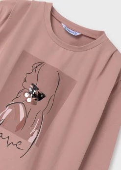 Mayoral Girl Sequin Detail T-Shirt