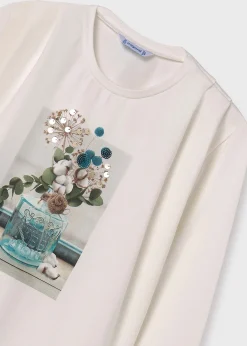 Mayoral Girl Sequin Detail T-Shirt