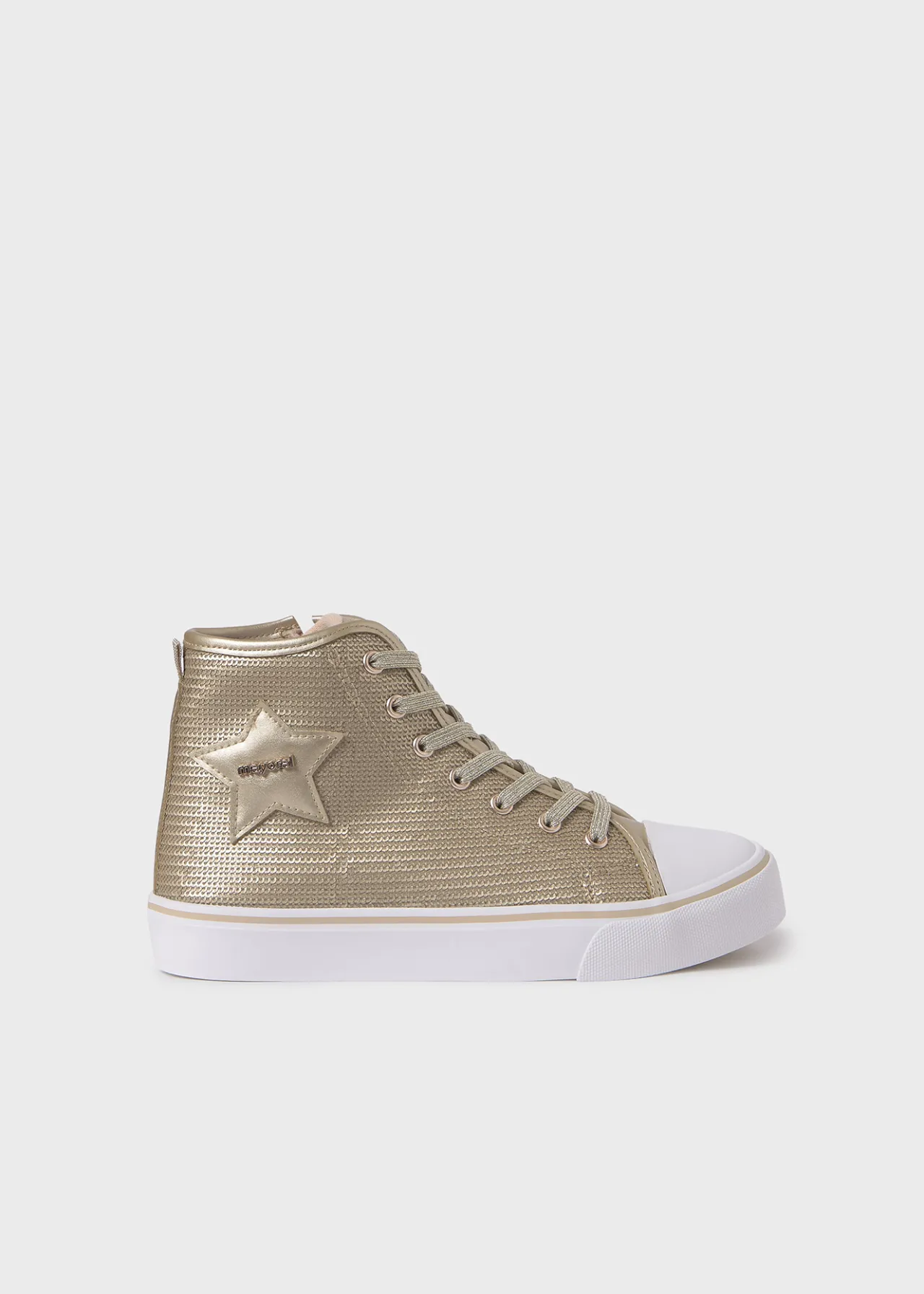 Mayoral Girl Sequin High Top Sneakers