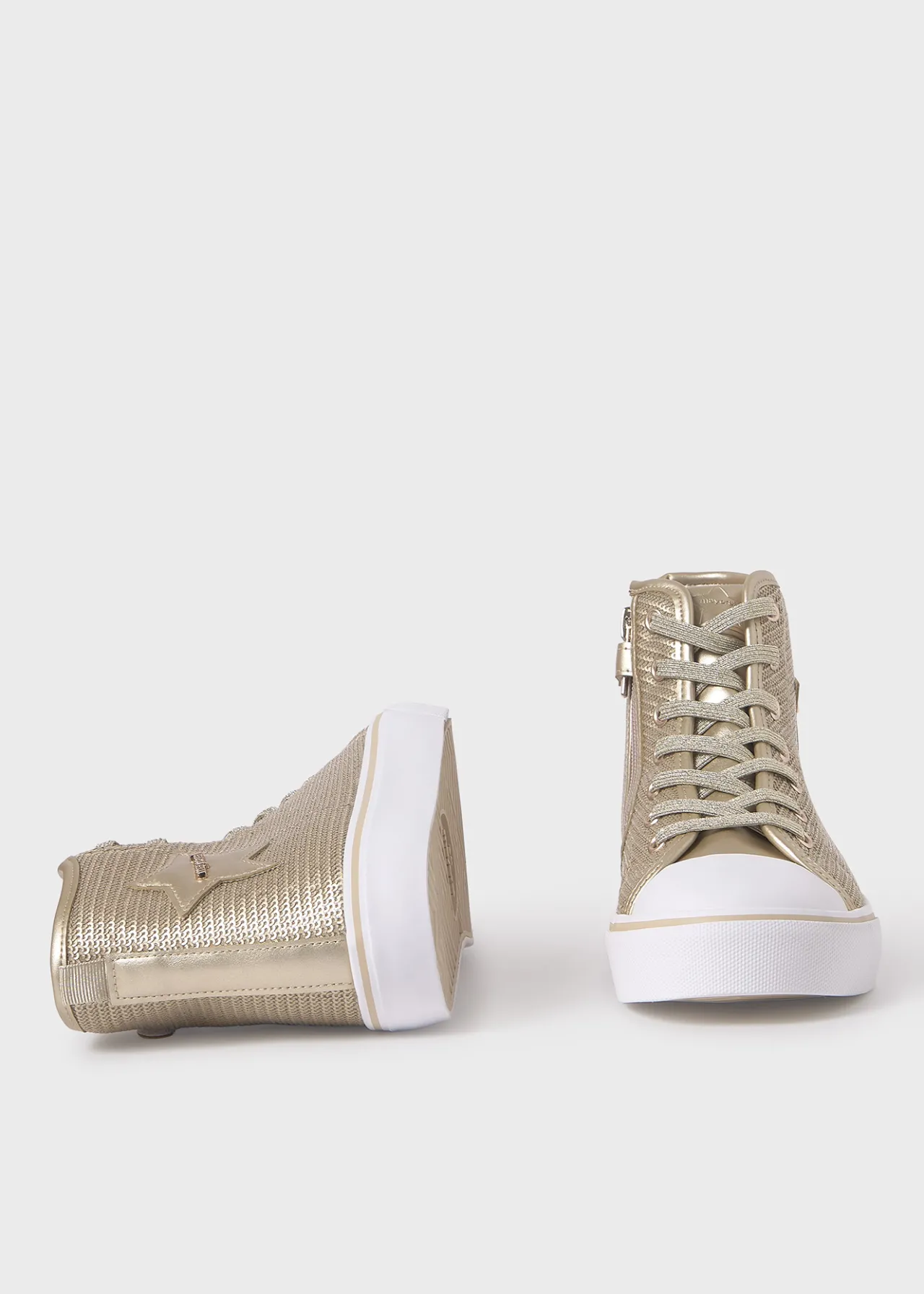 Mayoral Girl Sequin High Top Sneakers