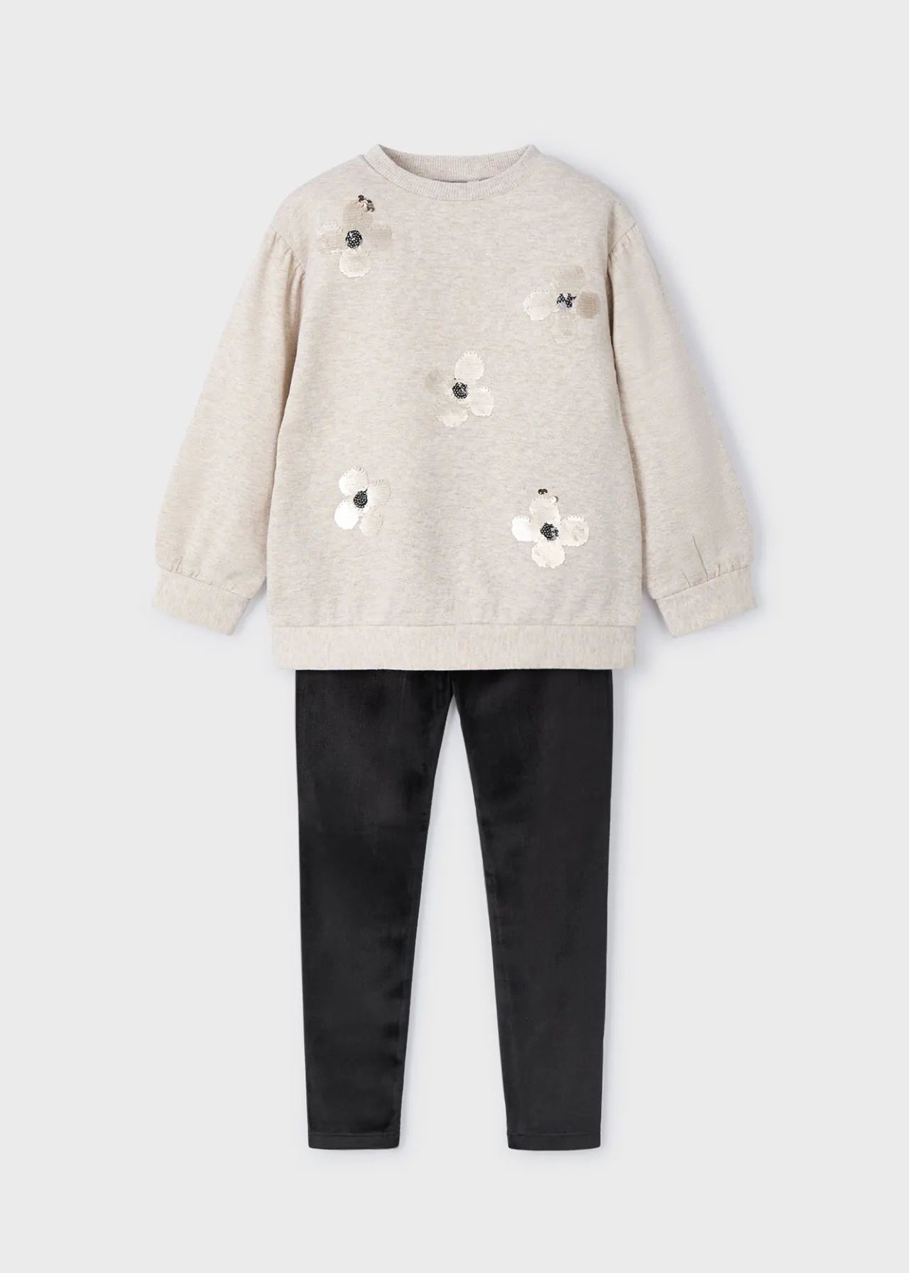Mayoral Girl Sequin Sweatshirt and Leggings Set
