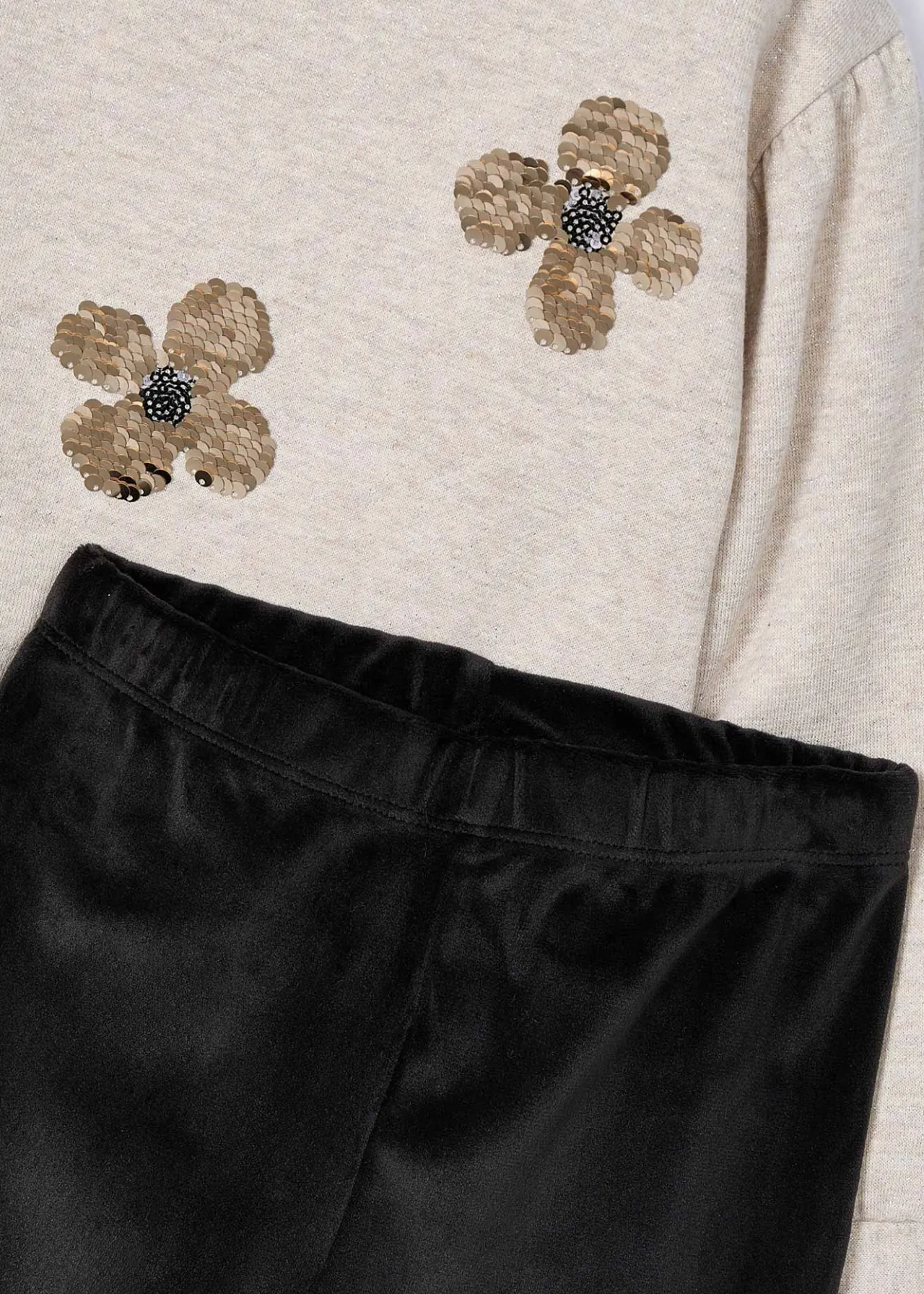 Mayoral Girl Sequin Sweatshirt and Leggings Set
