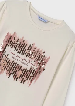 Mayoral Girl Sequin T-Shirt