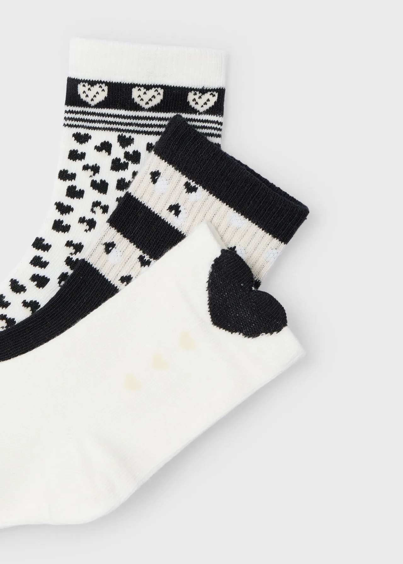 Mayoral Girl Set of 3 Heart Socks