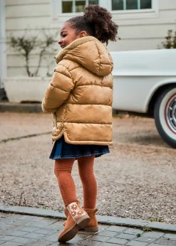 Mayoral Girl Sherpa-Trim Puffer Coat