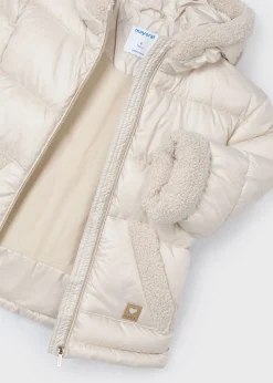 Mayoral Girl Sherpa-Trim Puffer Coat