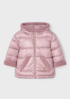 Mayoral Girl Sherpa-Trim Puffer Coat