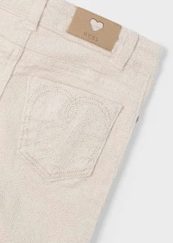 Mayoral Girl Sparkly Corduroy Jeans