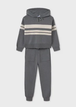 Mayoral Girl Striped Tracksuit Set