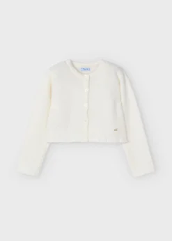 Mayoral Girl Structured Knit Cardigan