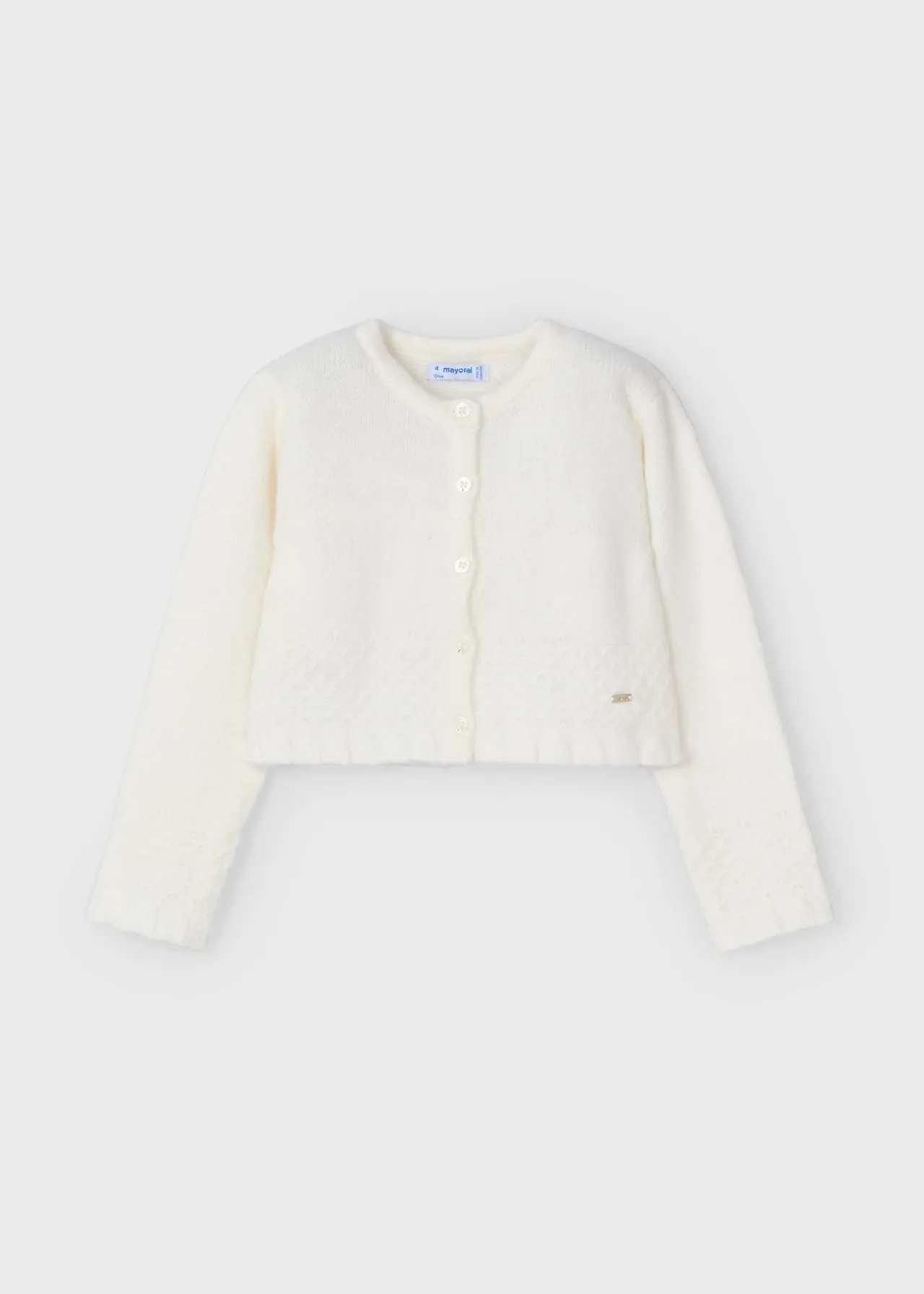 Mayoral Girl Structured Knit Cardigan