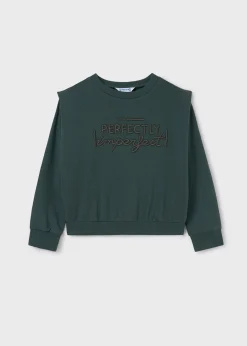 Mayoral Girl Sweatshirt with Shoulder Pads