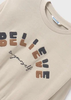 Mayoral Girl Sweatshirt with Shoulder Pads