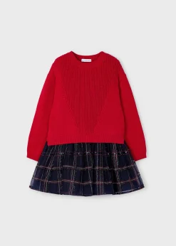 Mayoral Girl Tulle Dress with Sweater