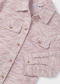 Mayoral Girl Tweed Overshirt