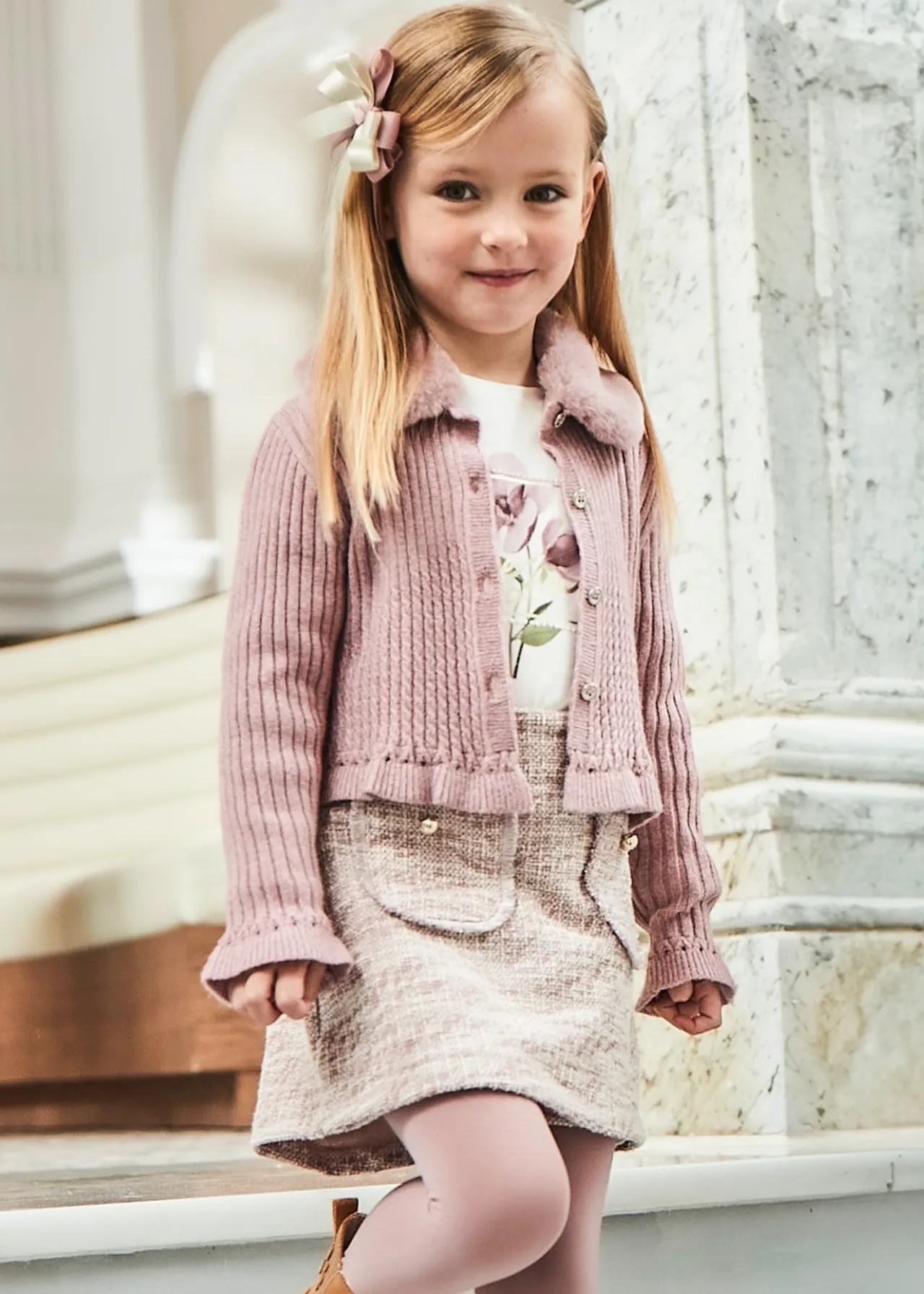 Mayoral Girl Tweed Skort