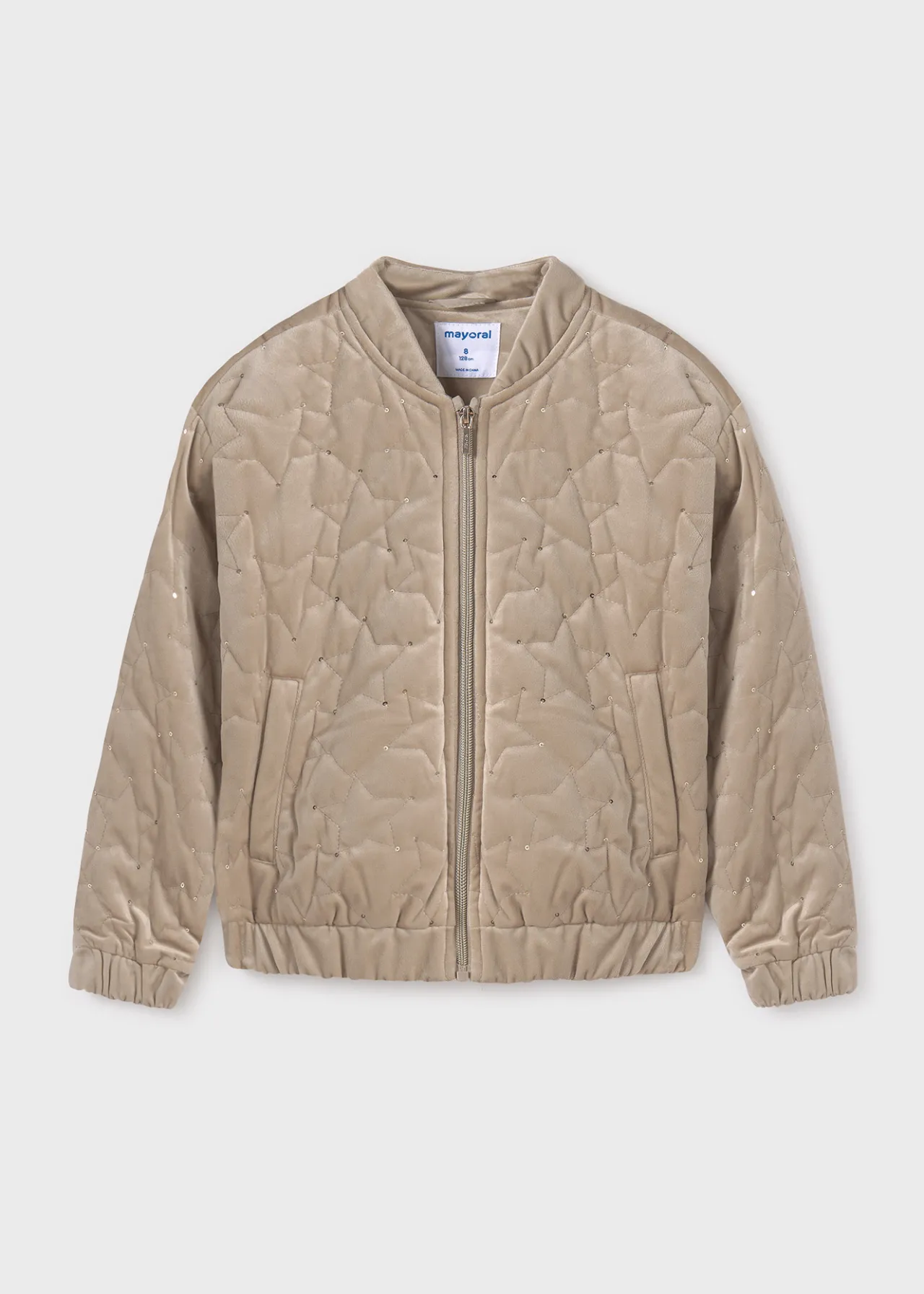 Mayoral Girl Velvet Bomber Jacket