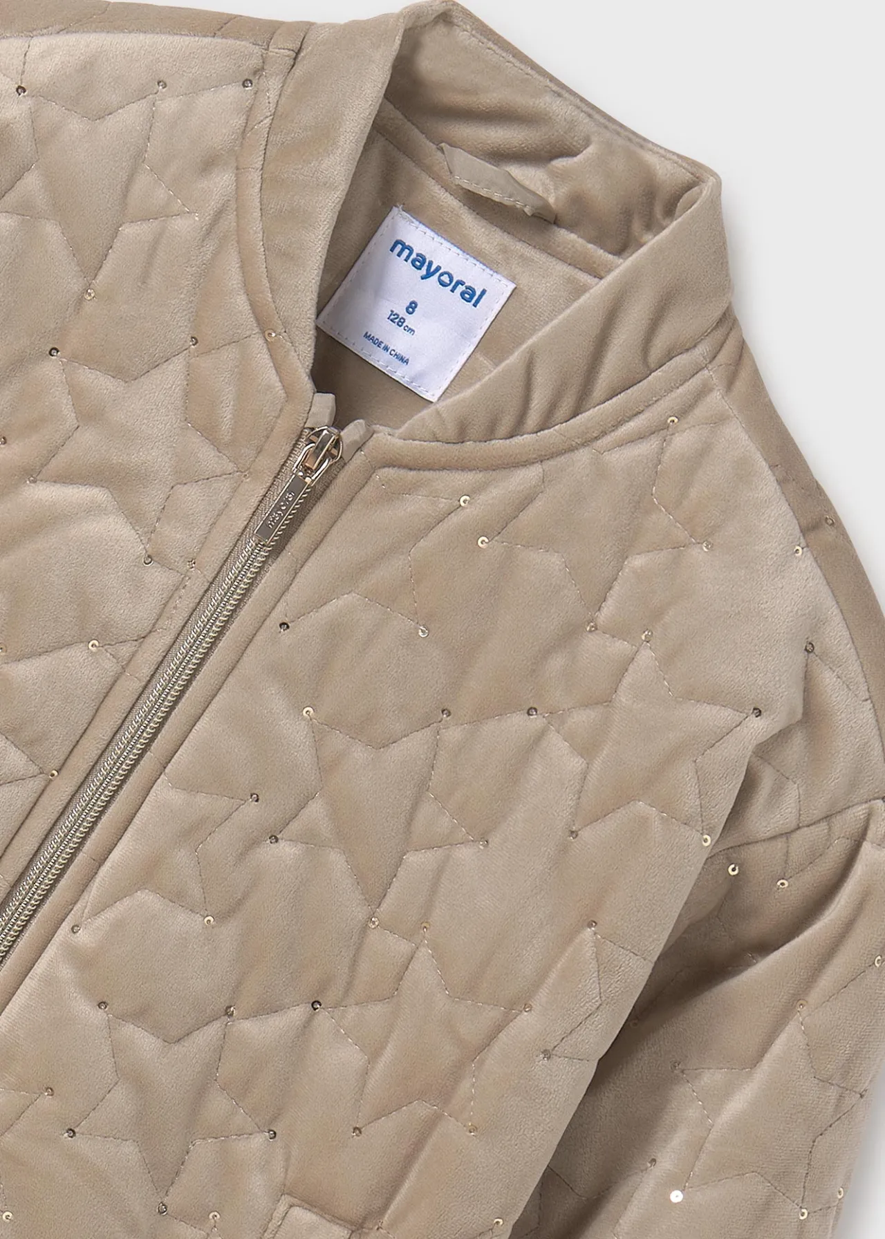 Mayoral Girl Velvet Bomber Jacket
