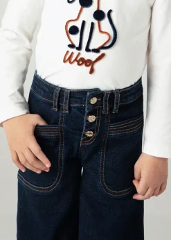 Mayoral Girl Wide Leg Jeans