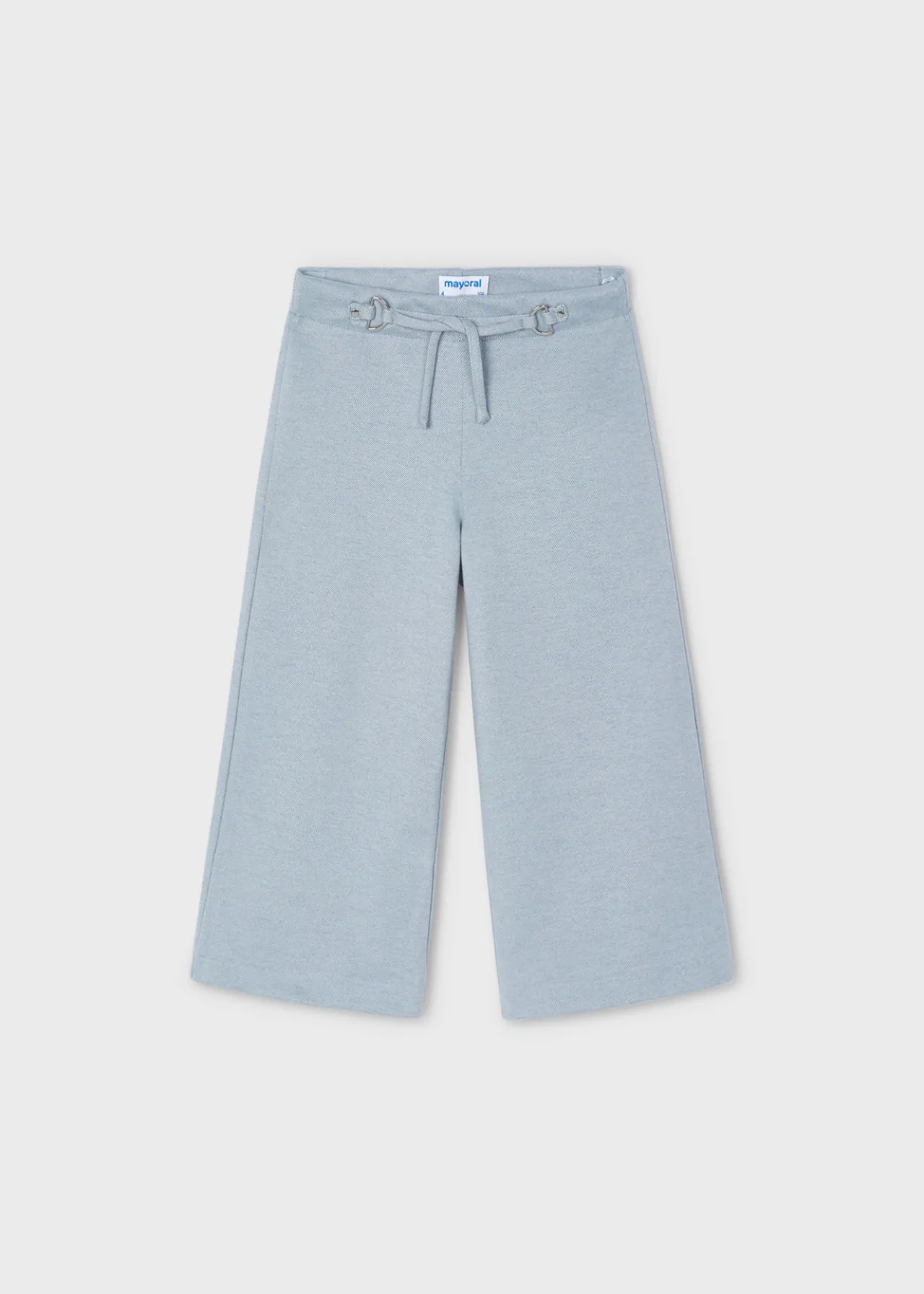 Mayoral Girl Wide Leg Pants with Tie Waist
