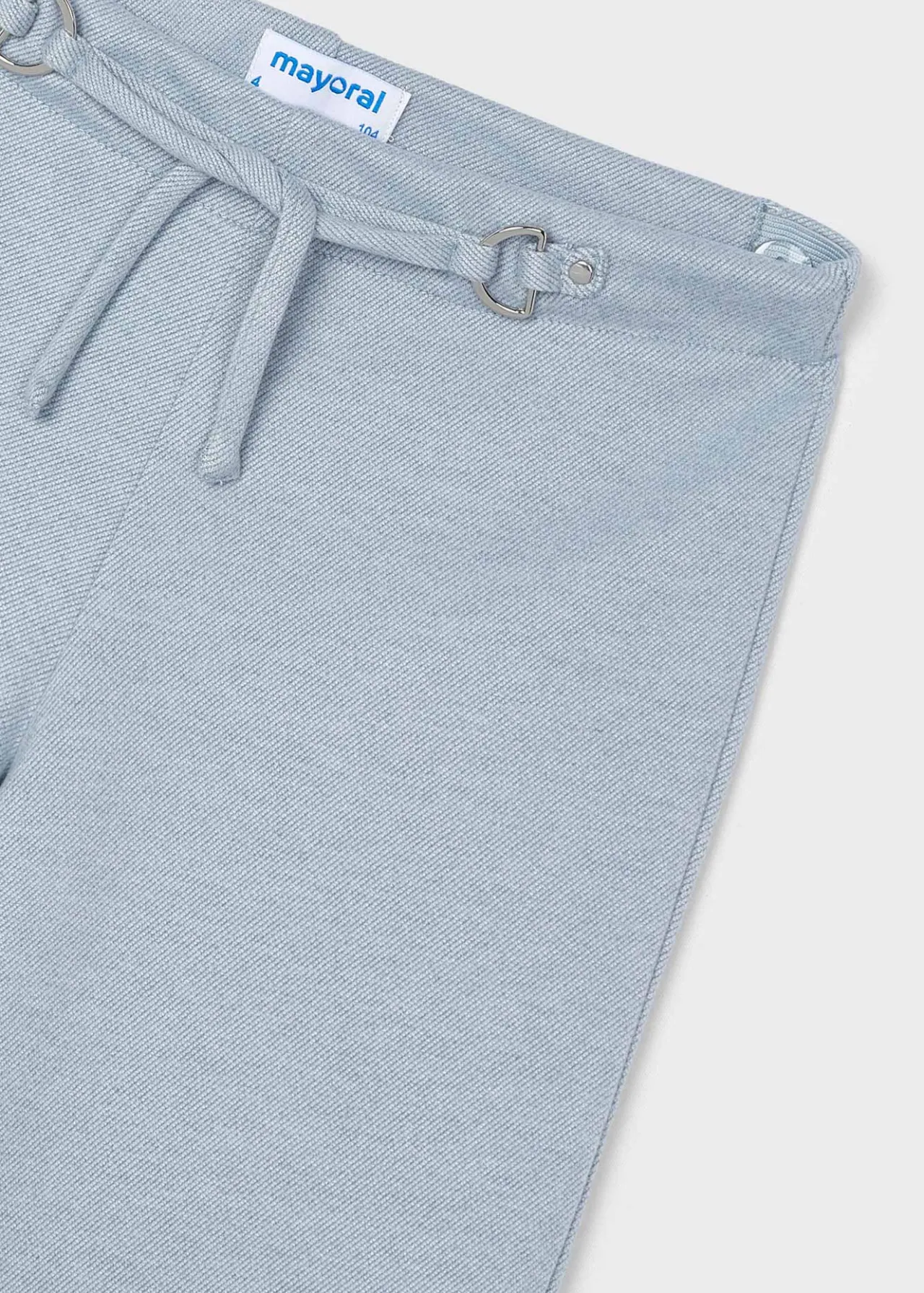 Mayoral Girl Wide Leg Pants with Tie Waist