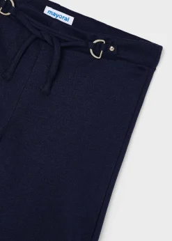 Mayoral Girl Wide Leg Pants with Tie Waist