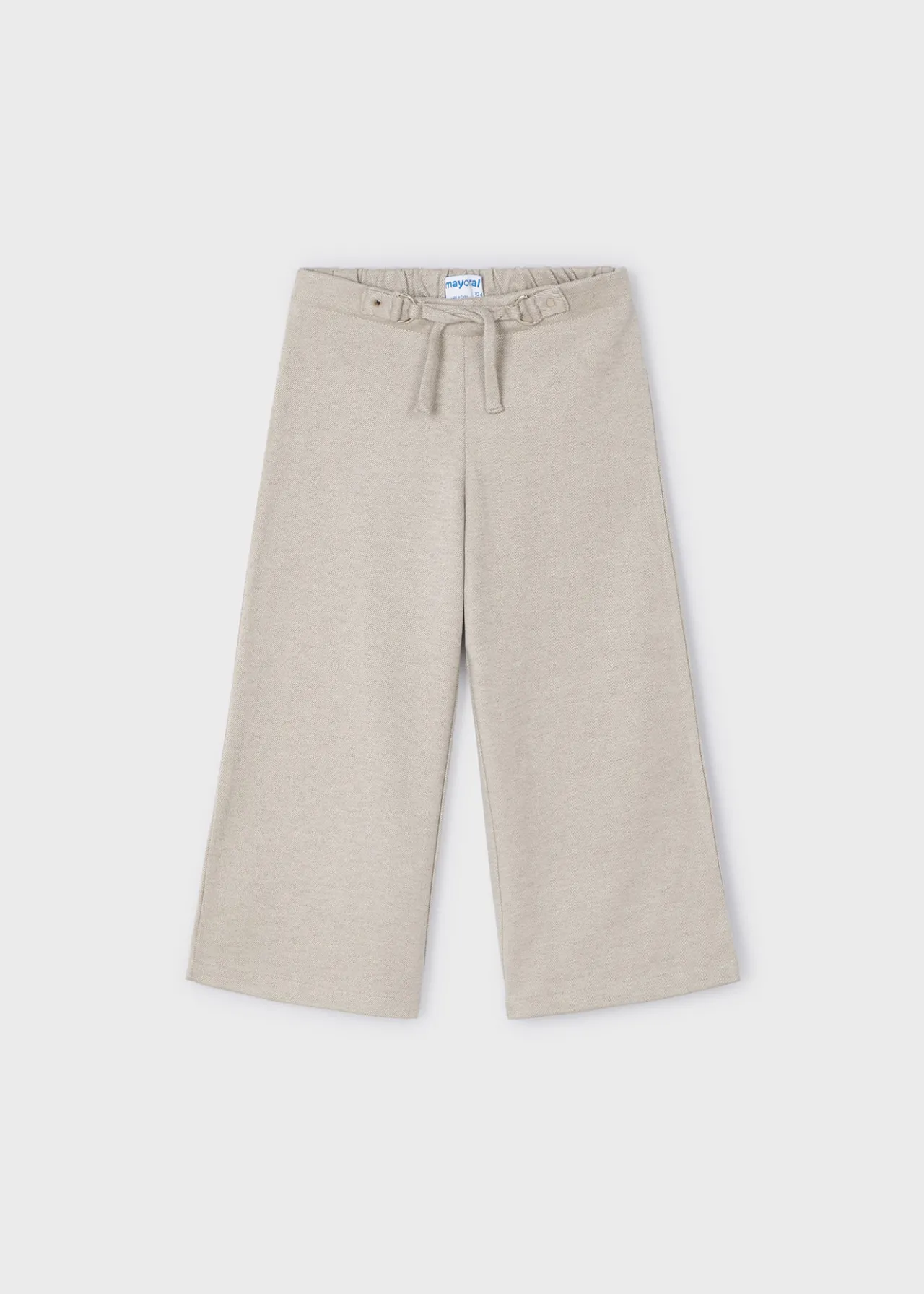 Mayoral Girl Wide Leg Pants with Tie Waist