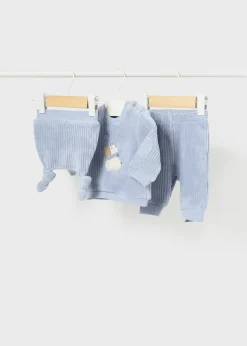 BOY Mayoral Newborn 3 Piece Corduroy Set