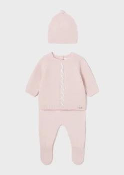 Mayoral Newborn 3 Piece Knit Set
