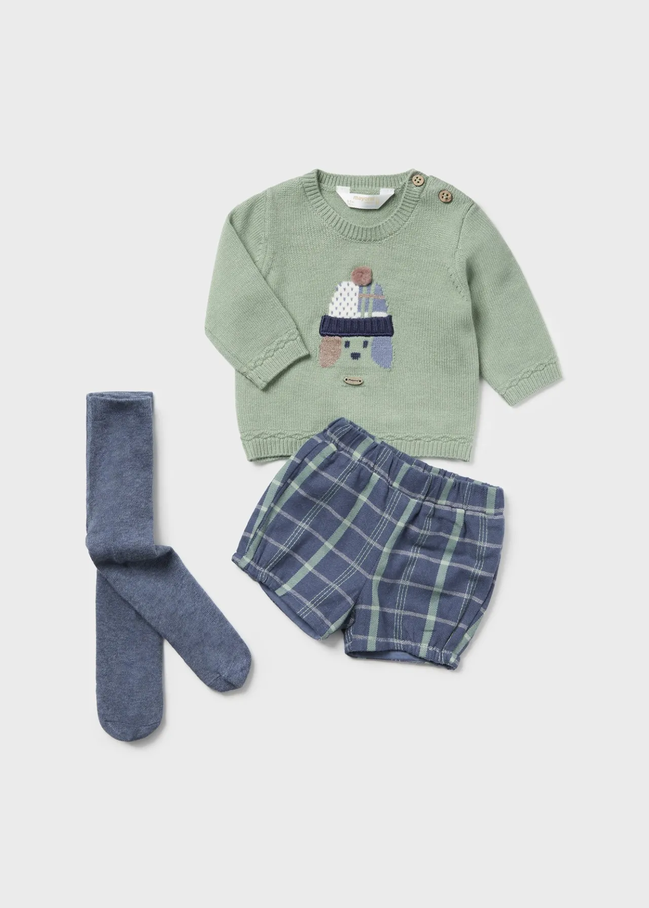BOY Mayoral Newborn 3 Piece Puppy Set