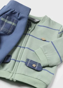 BOY Mayoral Newborn 3 Piece Striped Set