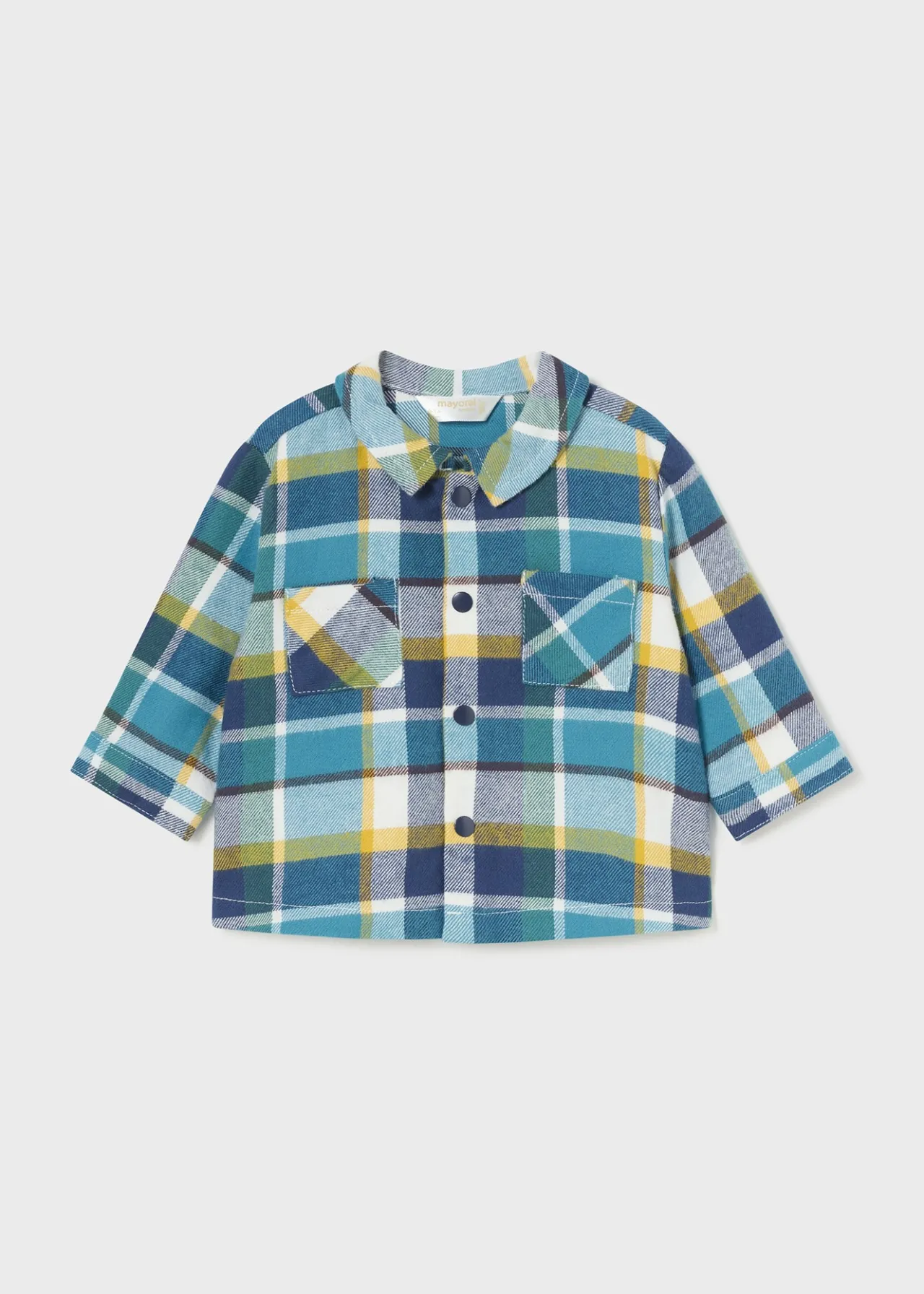 BOY Mayoral Newborn Boy 3 Piece Checked Set