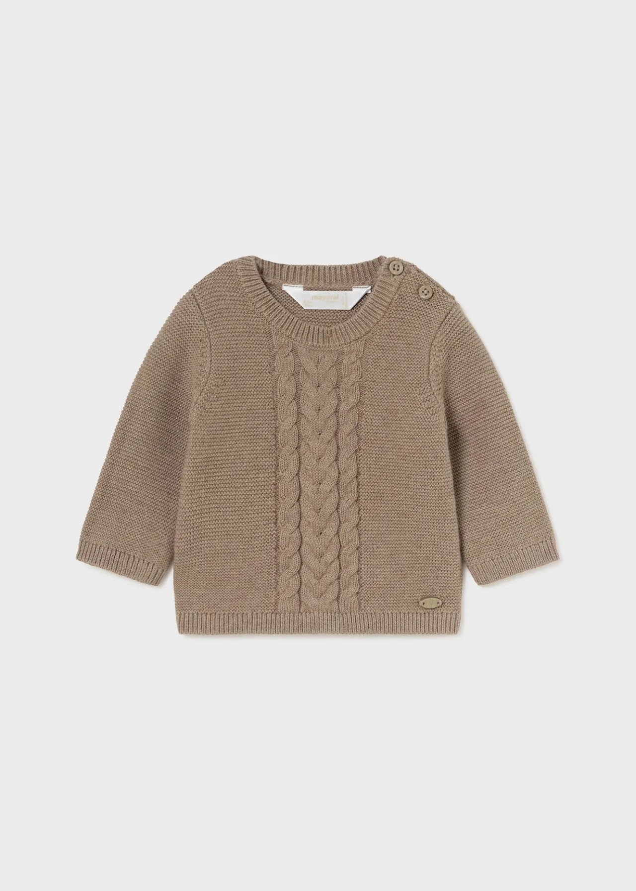 BOY Mayoral Newborn Braided Sweater