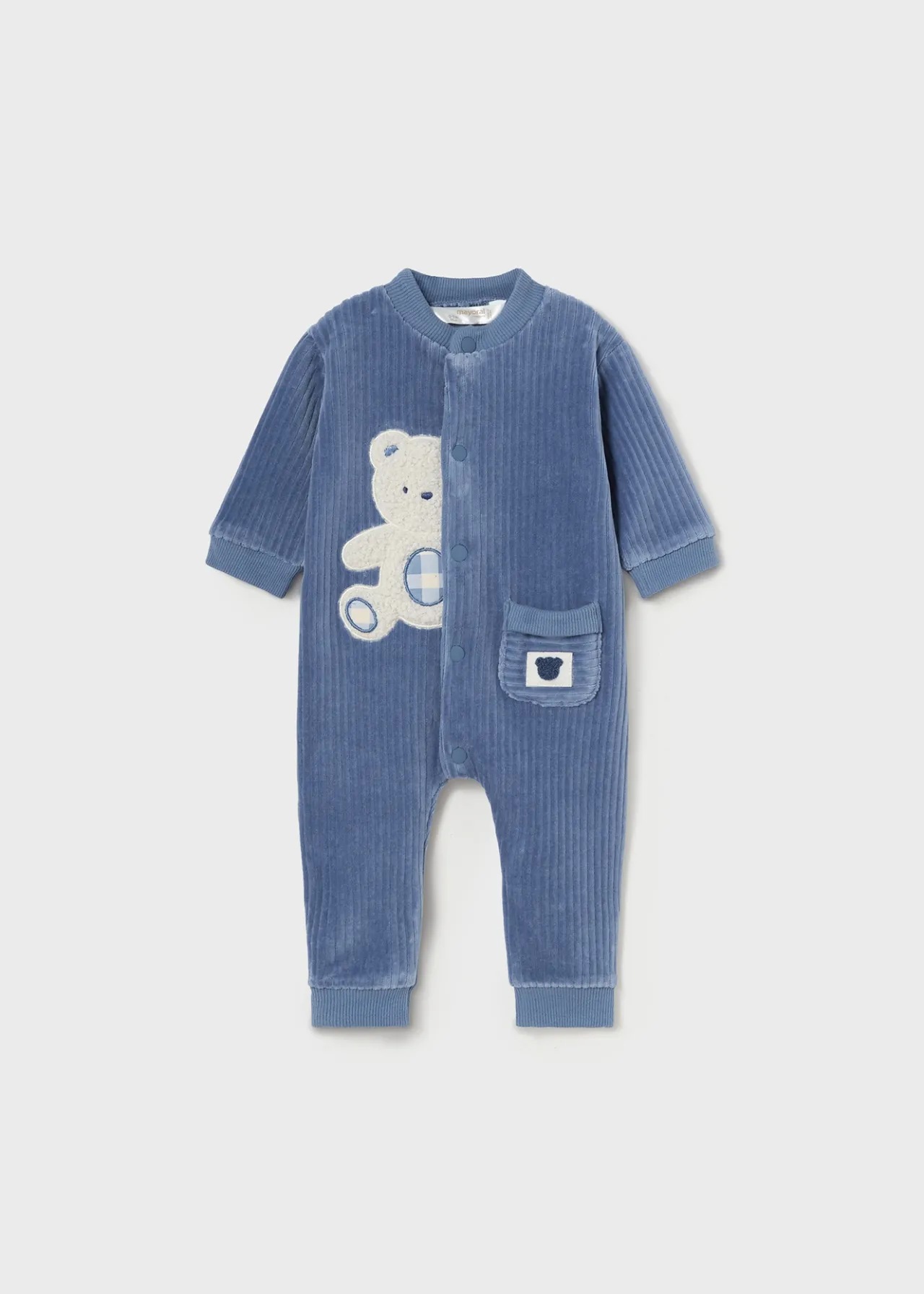 BOY Mayoral Newborn Corduroy One-Piece