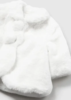 Mayoral Newborn Faux Fur Coat