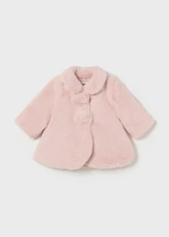 Mayoral Newborn Faux Fur Coat