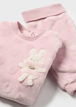 Mayoral Newborn Faux Fur Sweater and Pants Set