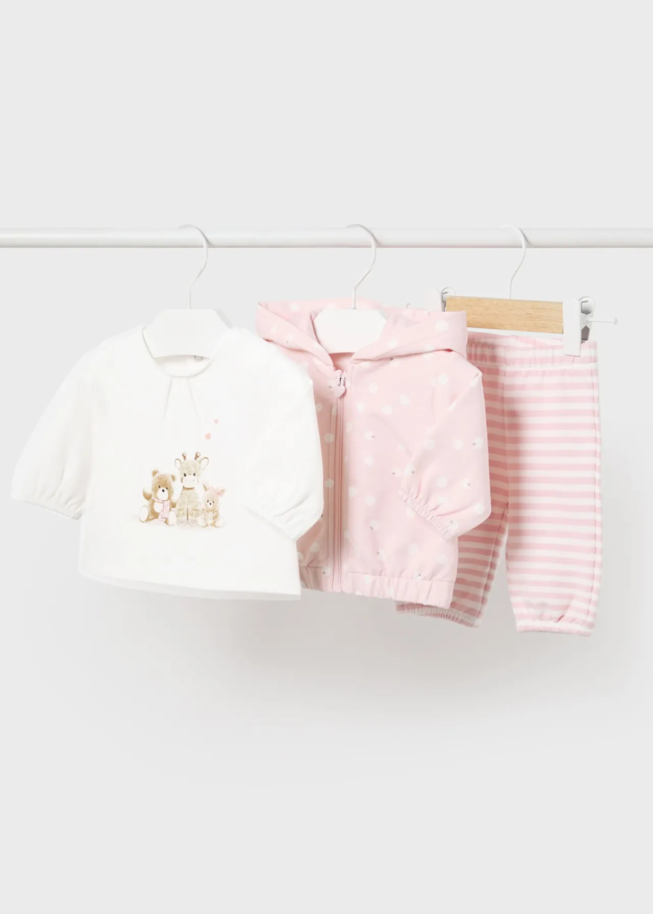 Mayoral Newborn Girl 3 Piece Animal Tracksuit