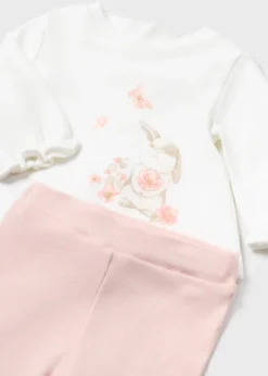Mayoral Newborn Girl 3 Piece Bunny Set