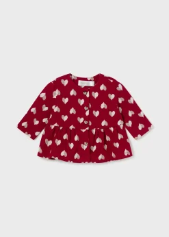 Mayoral Newborn Girl 3 Piece Heart Set