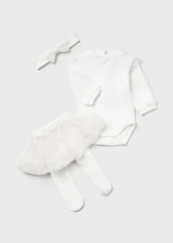 Mayoral Newborn Girl 3 Piece Tulle Set