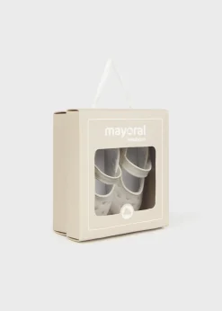 Mayoral Newborn Girl Corduroy Mary Janes