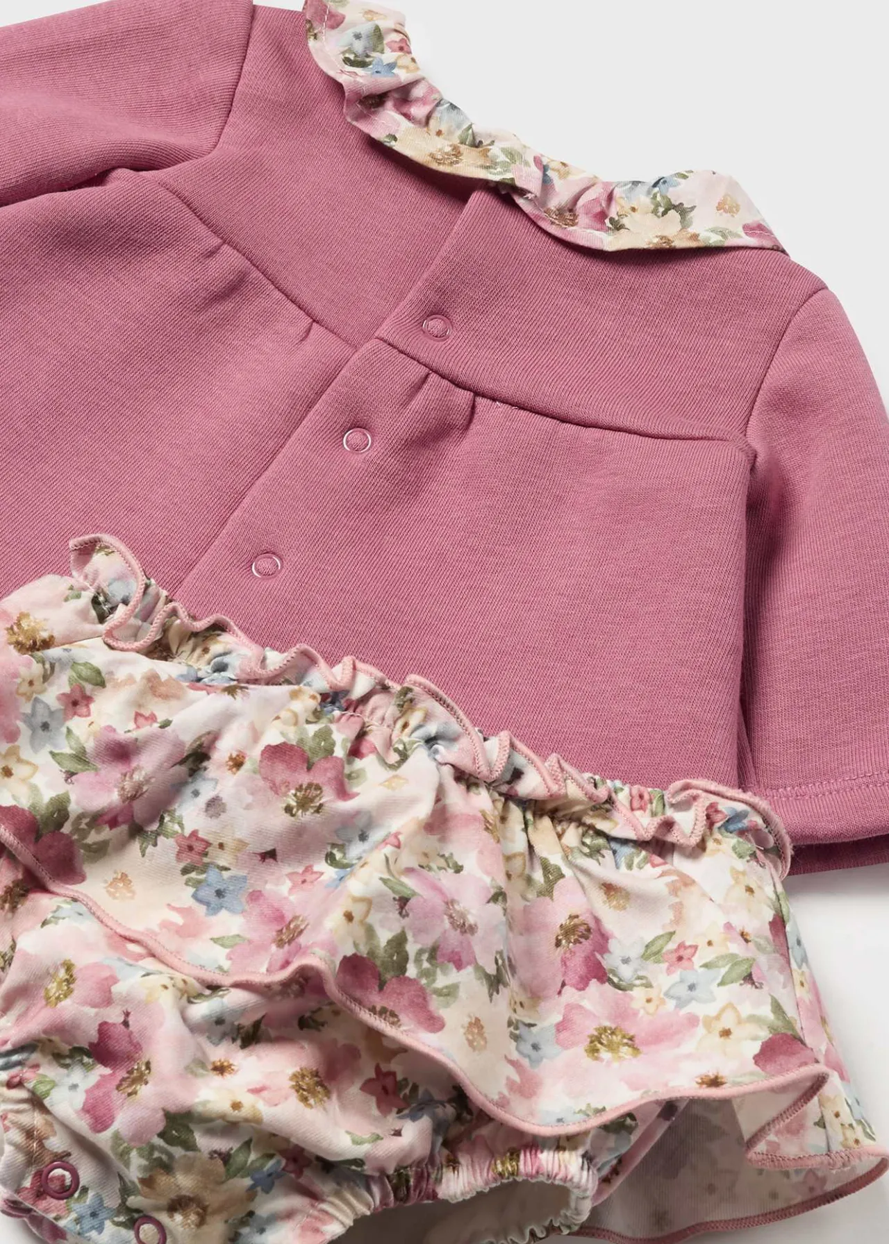 Mayoral Newborn Girl Floral JSWeater and Skirt Set