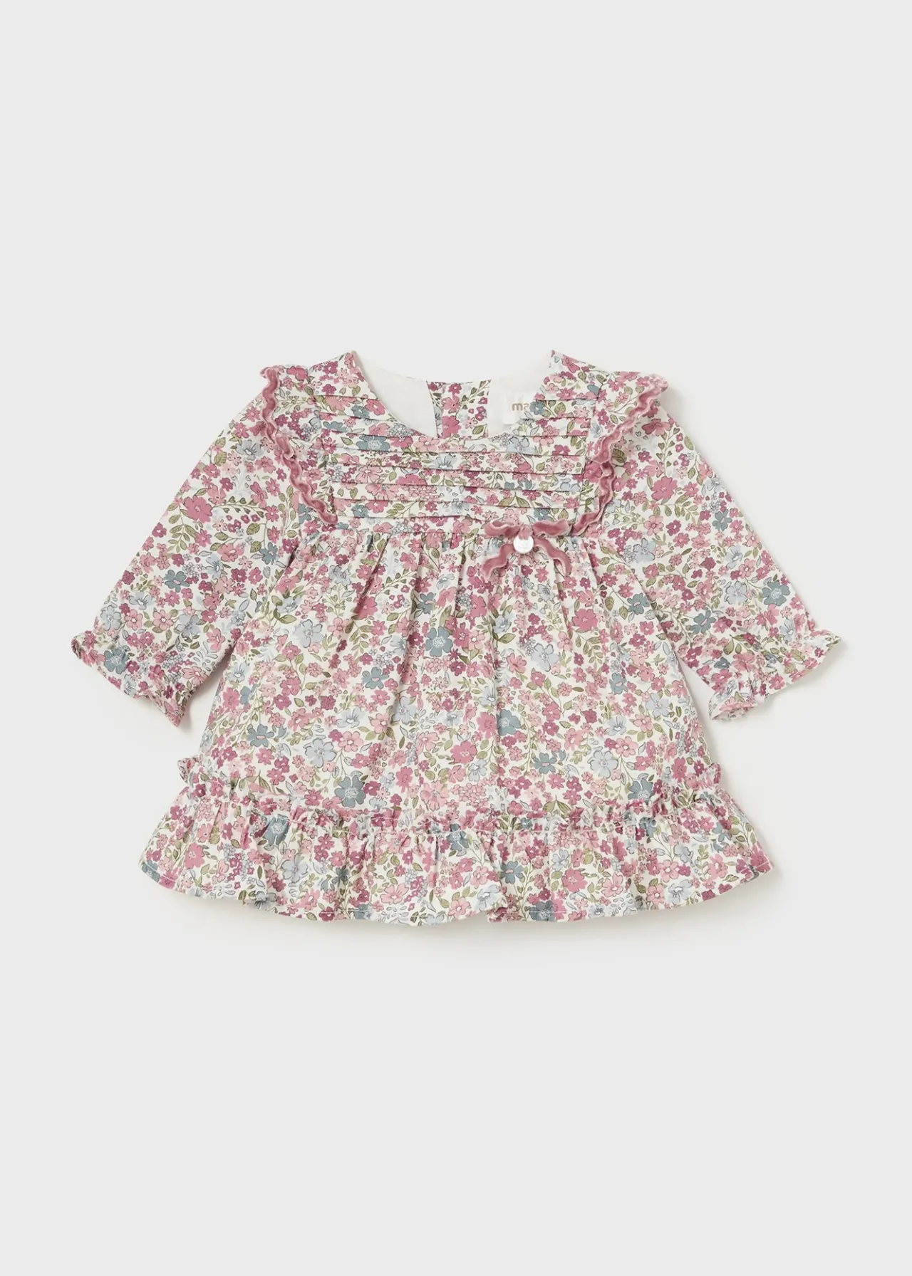 Mayoral Newborn Girl Floral Ruffle Dress